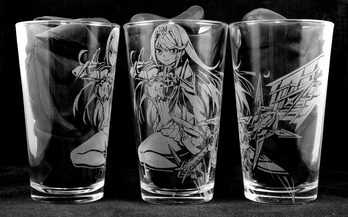 Mythra from Xenoblade Chronicles 2 Laser Engraved Pint Glass – ClinksDrinks