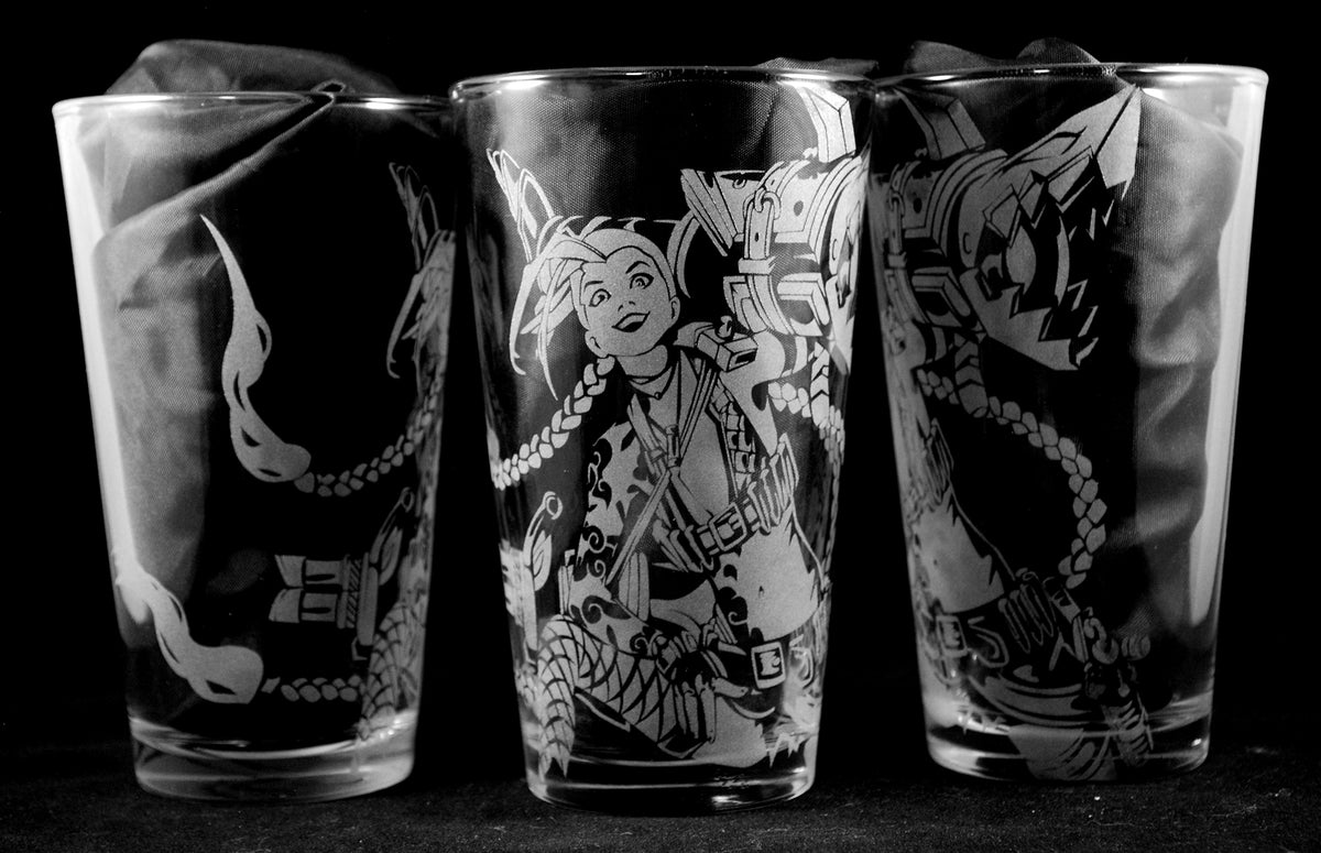 Jinx League of Legends Laser Engraved Pint Glass – ClinksDrinks