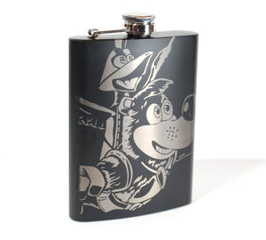 Banjo and Kazooie Laser Engraved Flask