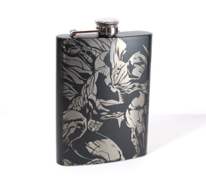 Batman Laser Engraved Flask