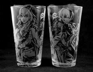 Byleth Combo from Fire Emblem 3 Houses Laser Engraved Pint Glass