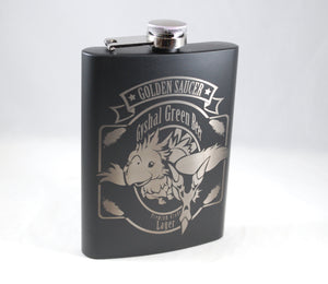 Chocobo from Final Fantasy Laser Engraved Flask
