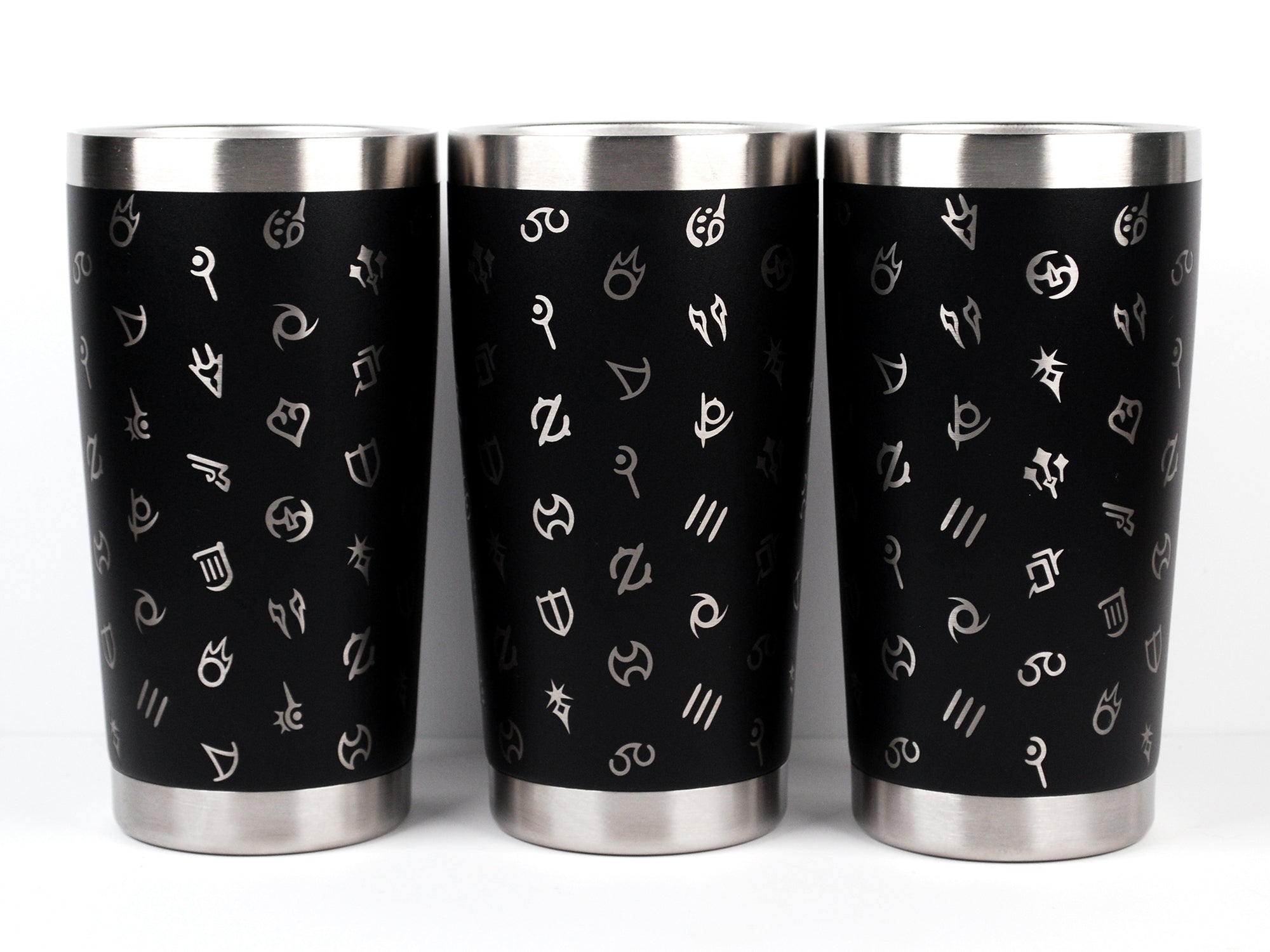 FFXIV Job Class Tile Pattern Laser Engraved Tumbler
