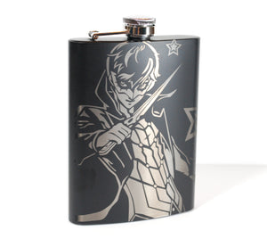 Joker from Persona 5 Laser Engraved Flask