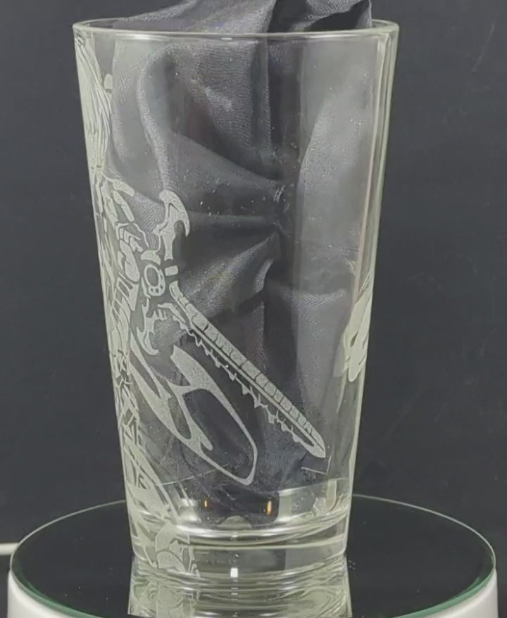 Byleth Combo from Fire Emblem 3 Houses Laser Engraved Pint Glass
