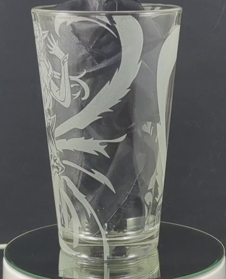 Star Guardian Ahri from League of Legends Laser Engraved Pint Glass