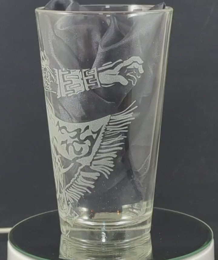Ganondorf from Legend of Zelda Laser Engraved Pint Glass