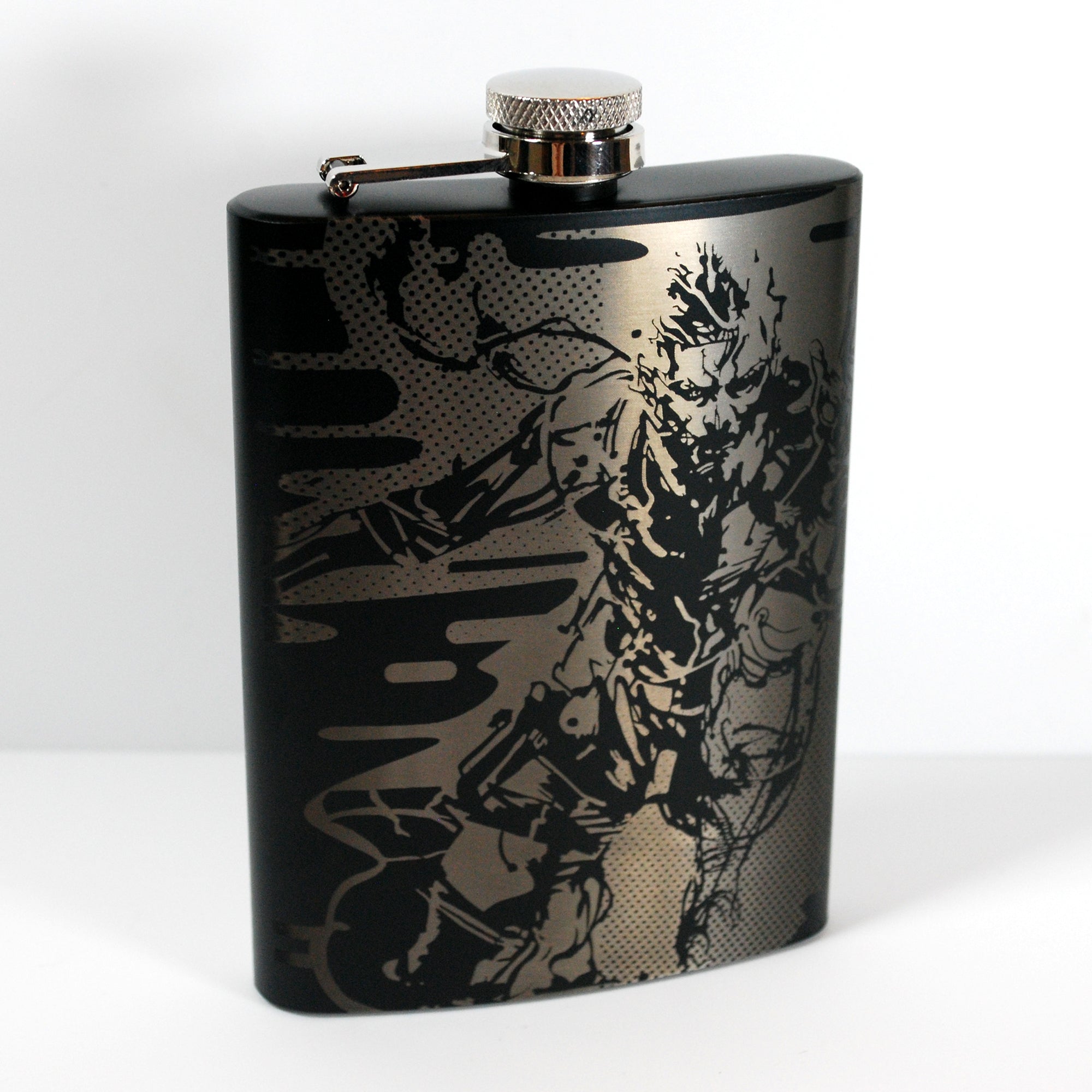 metal gear solid perfume Snake from Metal Gear Solid Laser Engraved Pint Glass, Flask, or Insul – ClinksDrinks