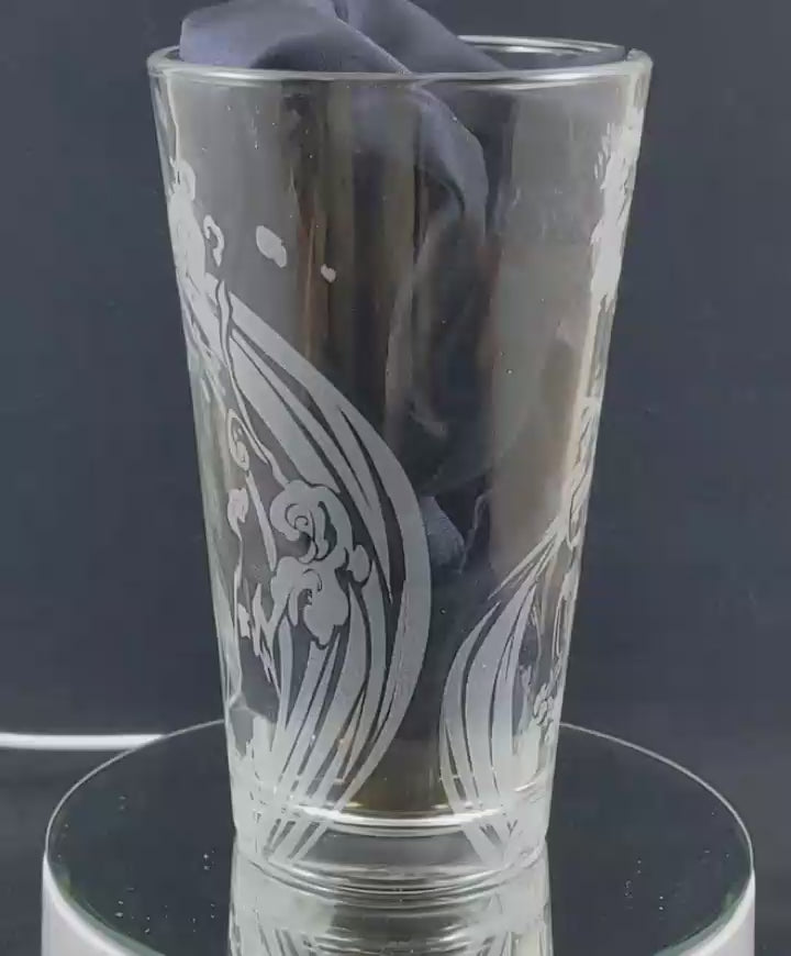 Tanjiro from Demon Slayer Laser Engraved Pint Glass