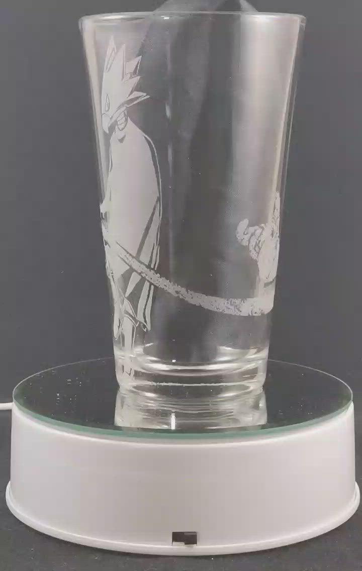 Tokoyami from My Hero Academia Laser Engraved Pint Glass
