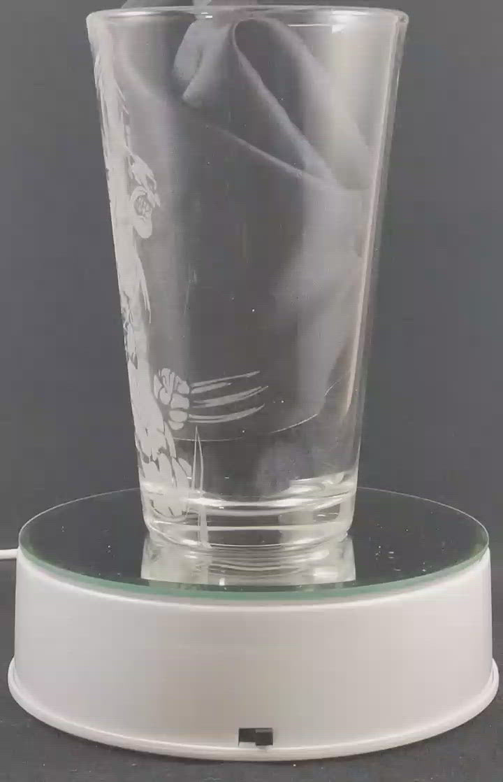Wolverine from XMen Laser Engraved Pint Glass