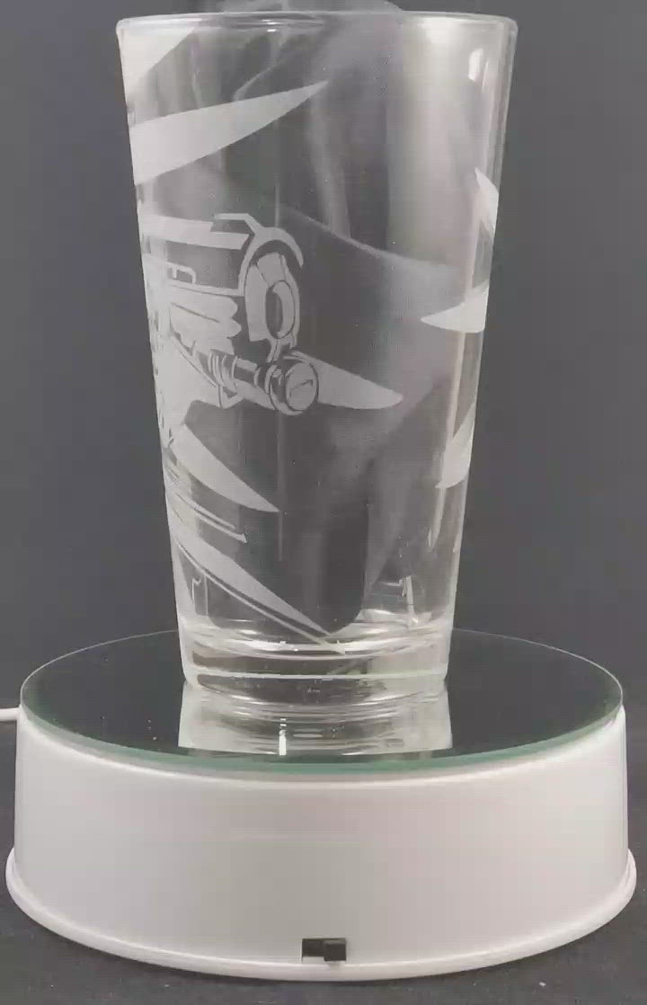 Mercy from Overwatch Laser Engraved Pint Glass