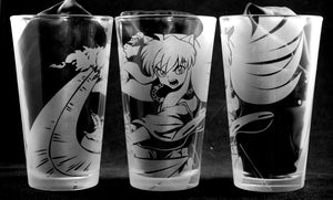 InuYasha Laser Engraved Pint Glass