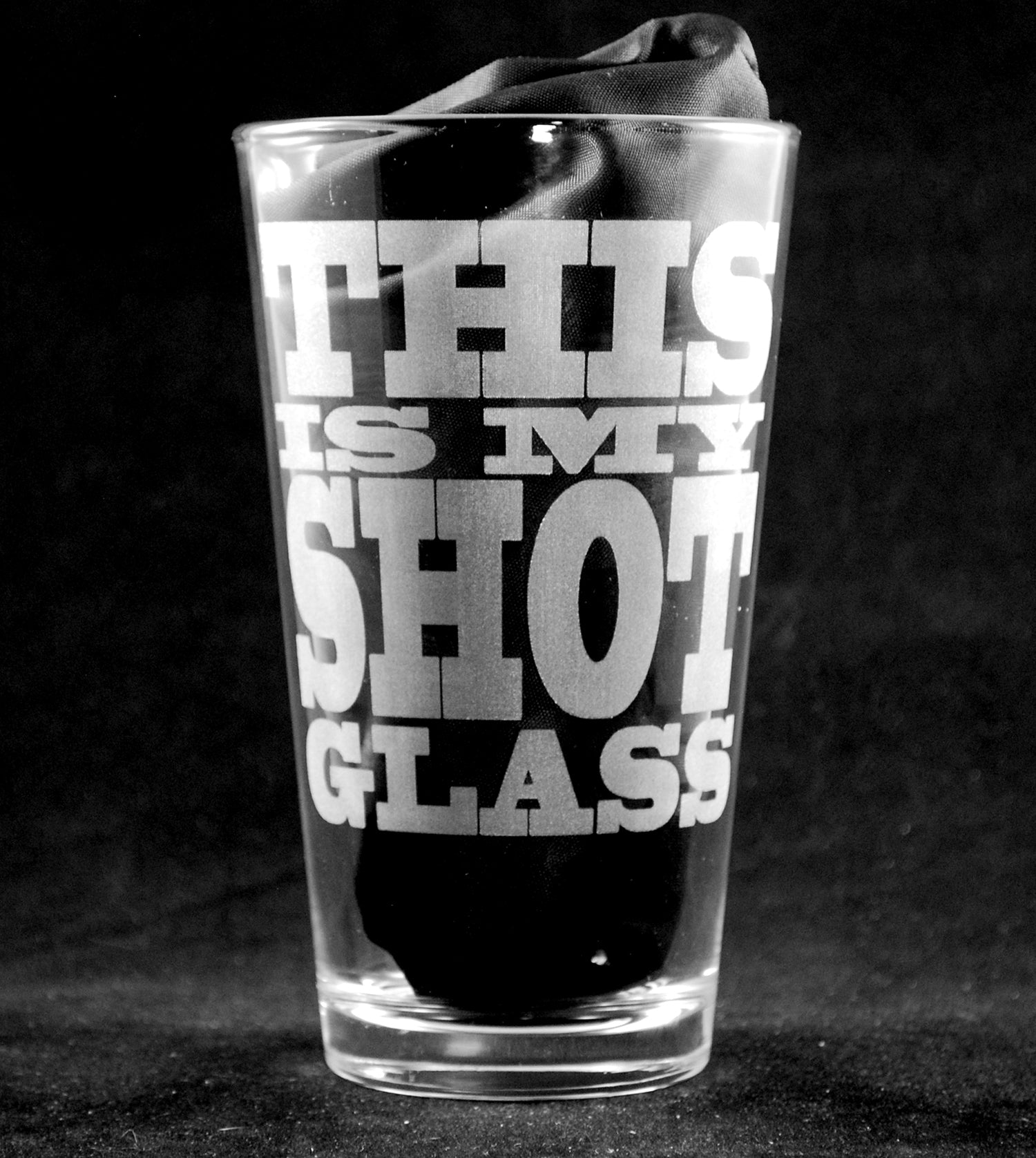 This Is My Shot Glass Laser Engraved Pint Glass