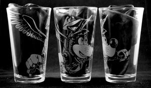 Banjo and Kazooie Laser Engraved Pint Glass