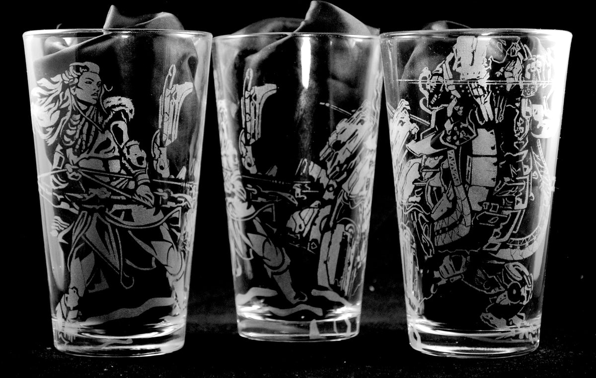 Aloy from Horizon Zero Dawn Laser Engraved Pint Glass – ClinksDrinks