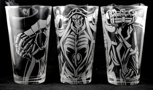 Ainz from Overlord Laser Engraved Pint Glass