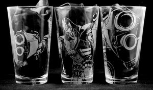 Reaper from Overwatch Laser Engraved Pint Glass