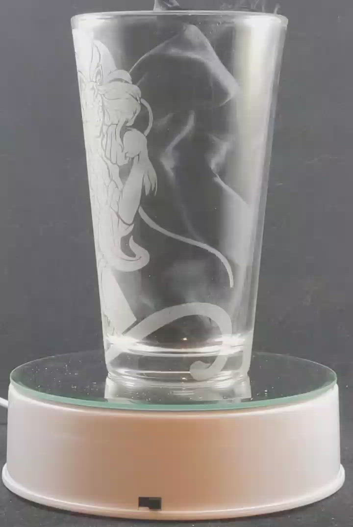 Felicia from DarkStalkers Laser Engraved Pint Glass