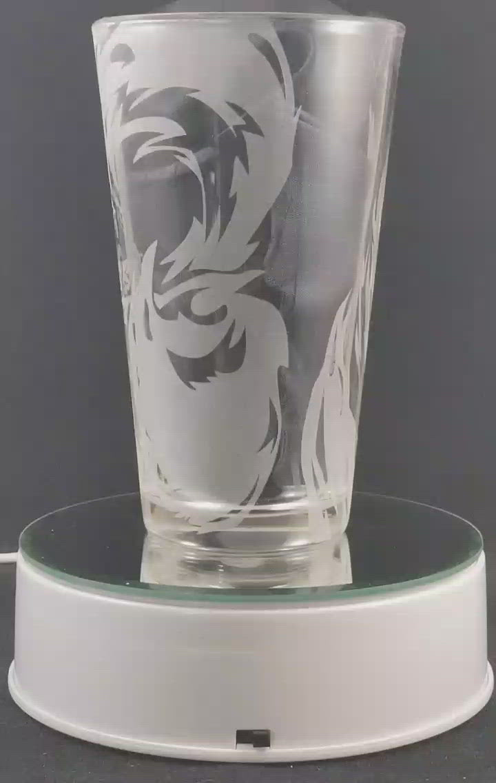 Foxfire Ahri League of Legends Laser Engraved Pint Glass