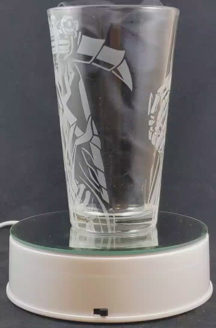 Ainz from Overlord Laser Engraved Pint Glass